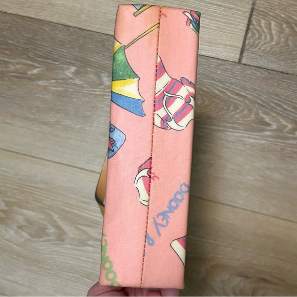 Vintage Y2K Dooney & Bourke Heart Tag Tote Pink Summer Print Mini Bag – Rare! - Picture 8 of 11